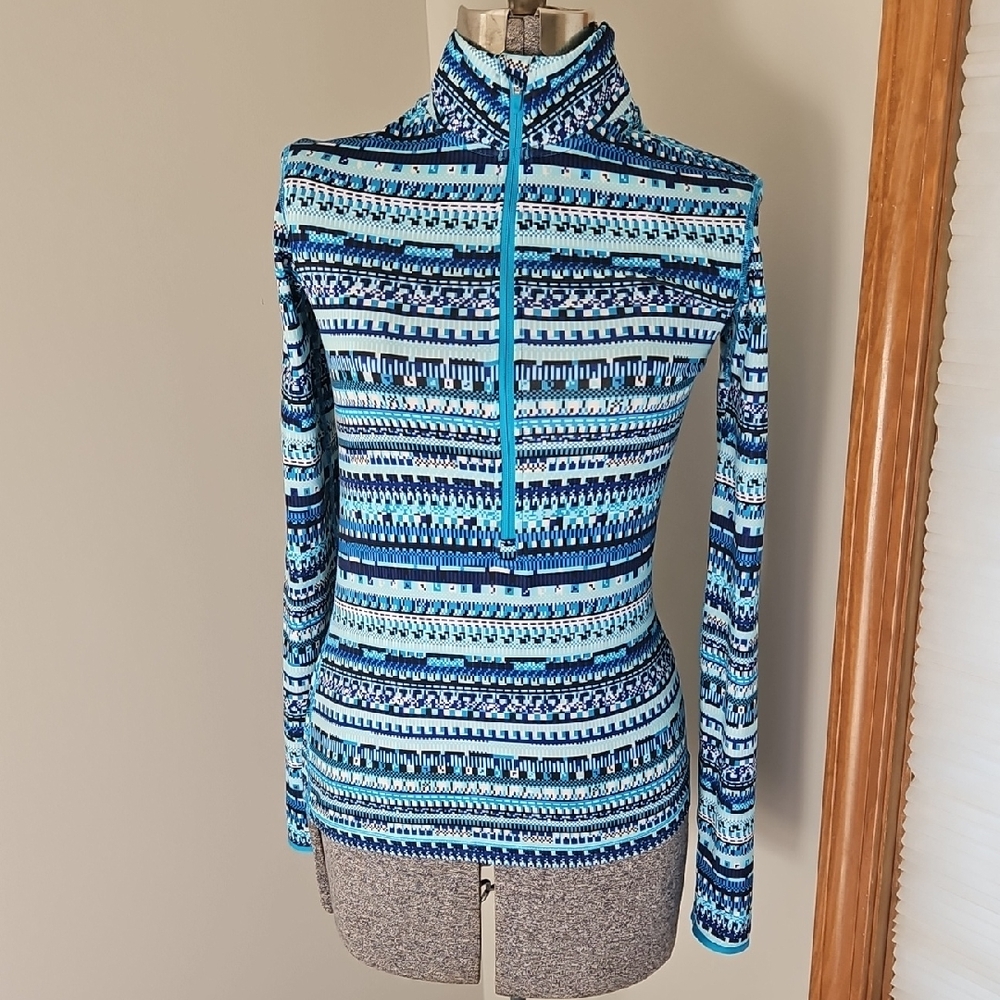 Nike Blue Patterned Women's Top